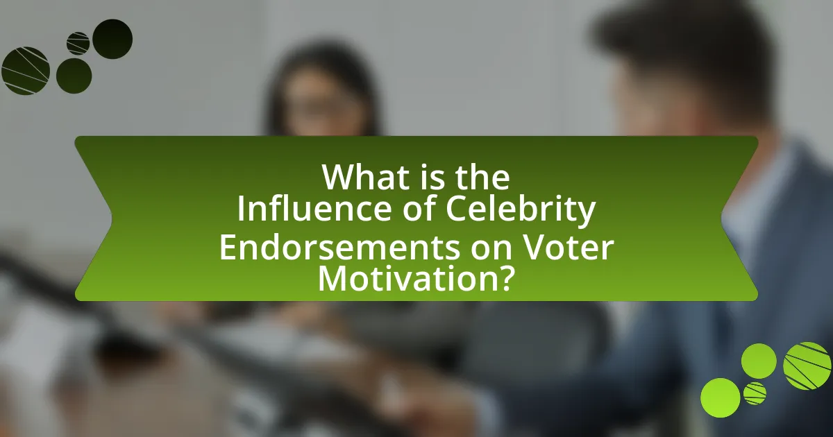 What is the Influence of Celebrity Endorsements on Voter Motivation?